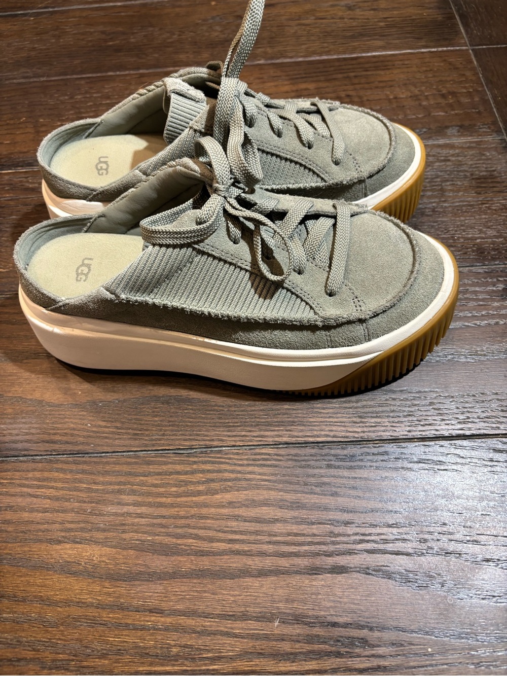 UGG Women’s Easy Does It Mule Sued & Textile Platform Sneakers with Gum Sole